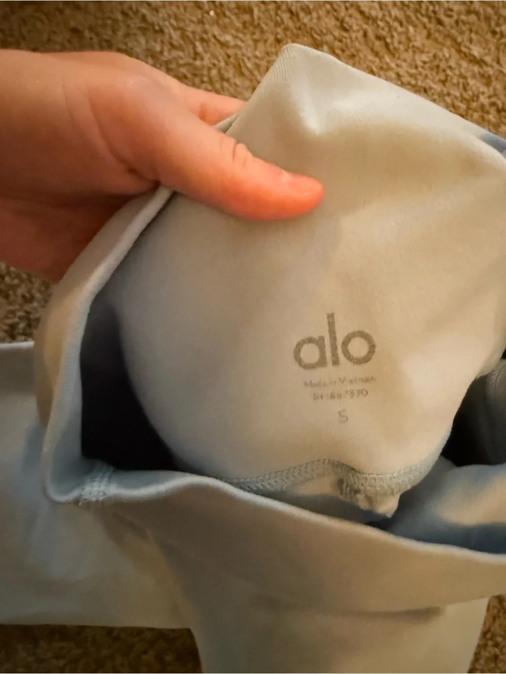 ALO Yoga Light Blue High-Rise Leggings